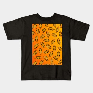 Screamsicle (pattern) (orange) Kids T-Shirt